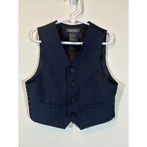 Boys Toddler 4T Kenneth Cole Reaction Dress Vest‎ Suit Navy Blue